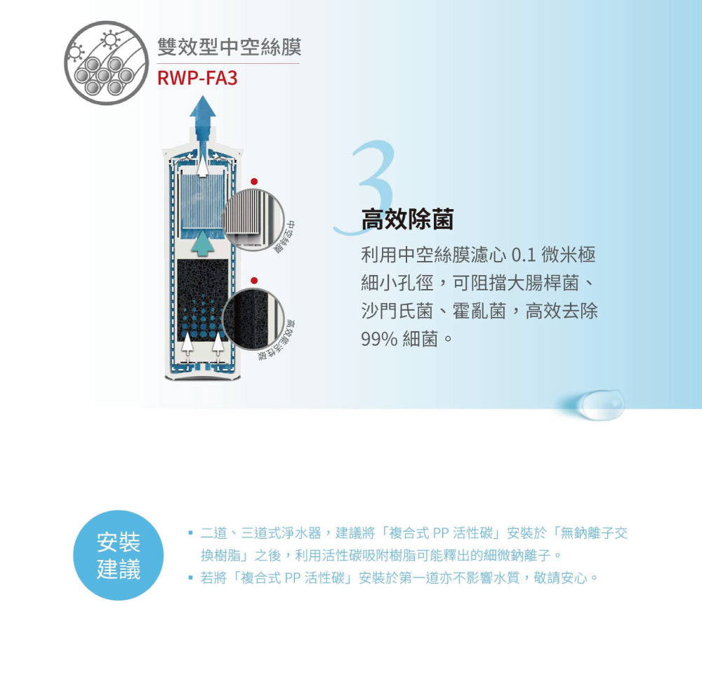 Rinnai 林內|RWP-F300 廚下型單道式淨水器 (含龍頭)(含運不安裝,安裝費另計)