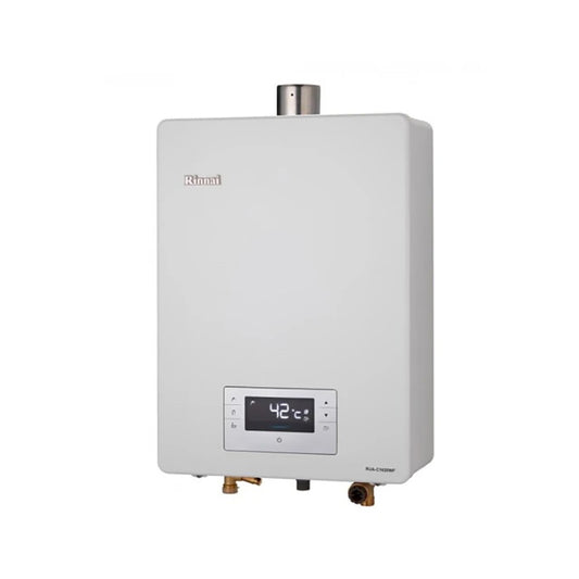 Rinnai 林內|RUA-C1620WF 屋內強制排氣型16L熱水器 (三段火排、水量伺服)(含運不安裝,安裝費另計)