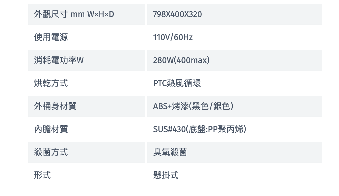 Rinnai 林內|RKD-186S(Y) 懸掛式臭氧殺菌烘碗機 80cm 銀色(含運不安裝,安裝費另計)