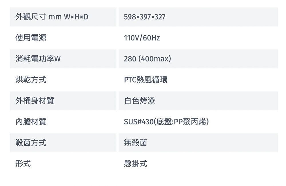 Rinnai 林內|RKD-360L(W) 懸掛式熱風循環烘碗機 60cm(含運不安裝,安裝費另計)