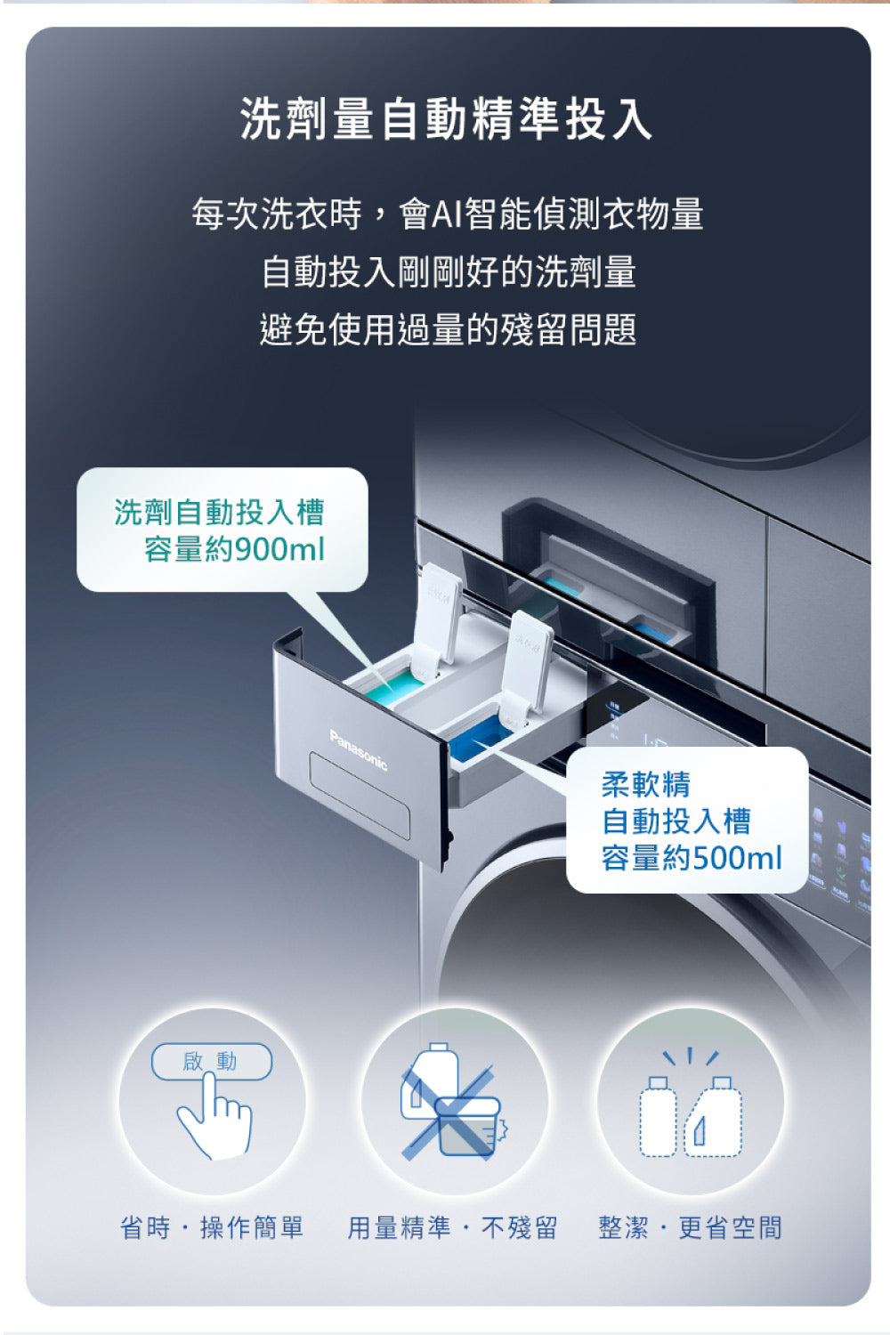 Panasonic 國際牌|NA-VS120RW-B 12公斤淨護完美溫水滾筒洗衣機