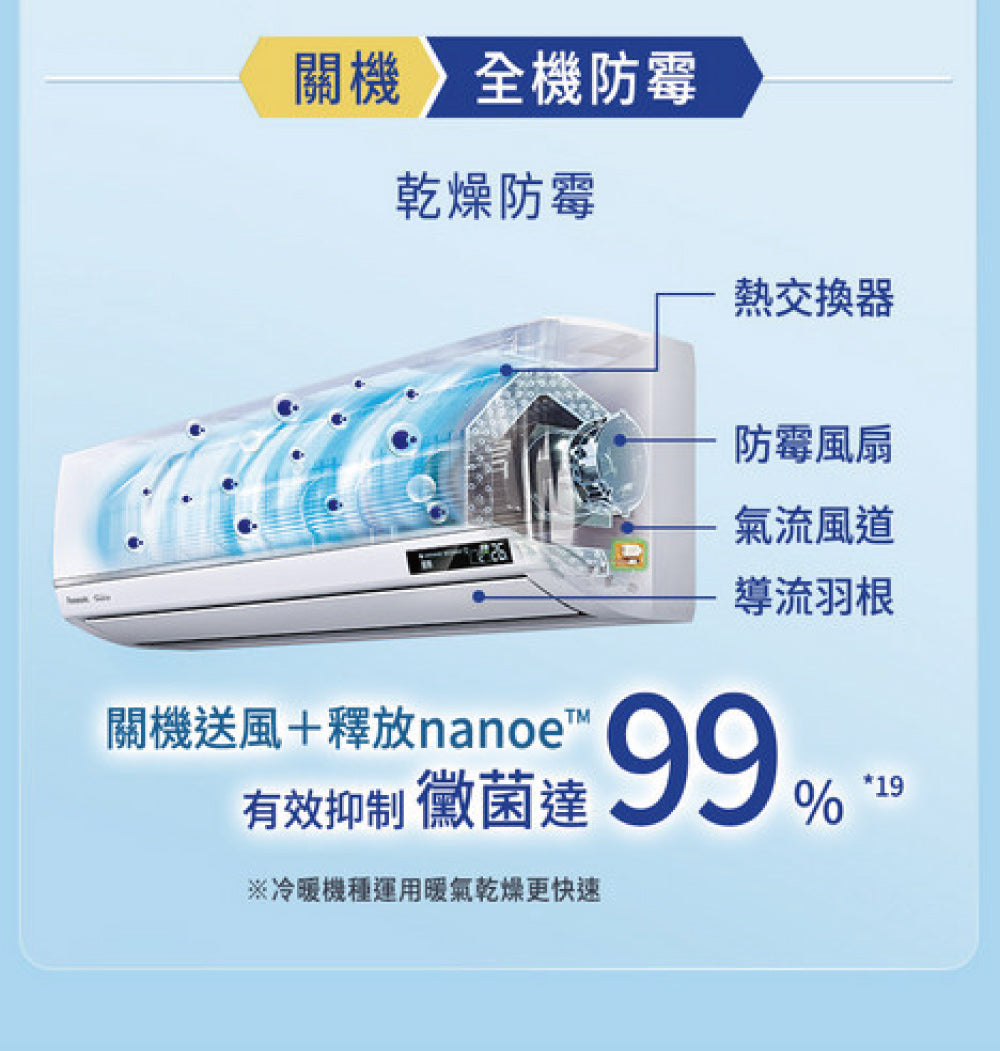Pansonic 國際牌|3-4坪 R32 一級能效超高效旗艦系列變頻冷暖分離式冷氣CU-UX28BDHA2/CS-UX28BDA2