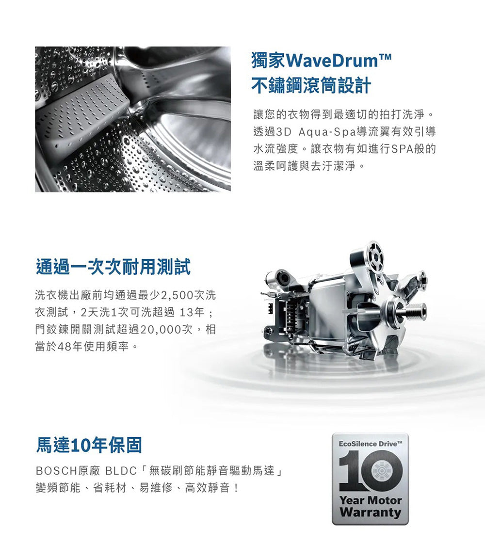 BOSCH博世|WAU28668TC 6系列 滾筒洗衣機