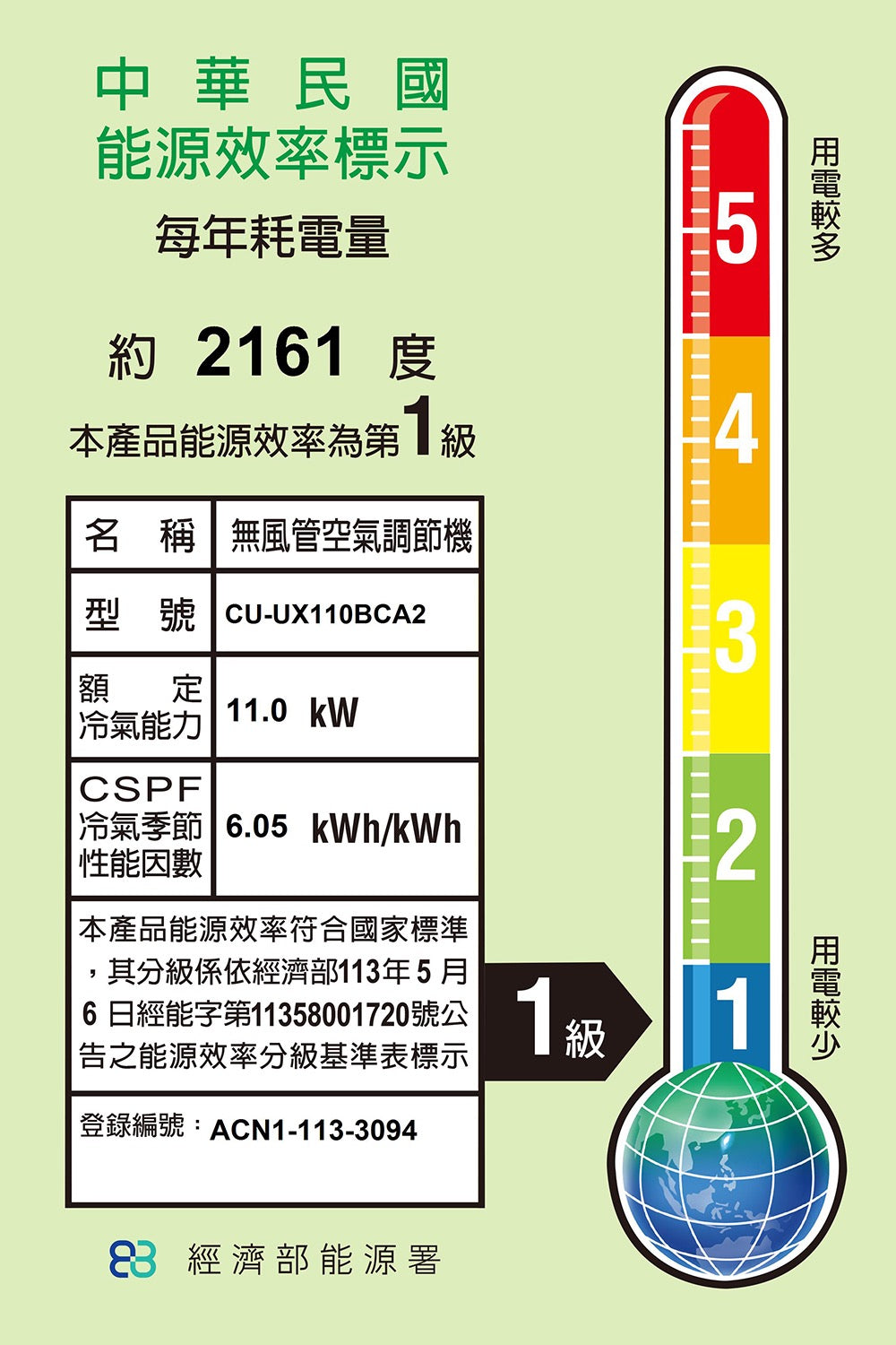 Pansonic 國際牌|15-18坪 R32 一級能效頂級旗艦系列變頻冷專分離式冷氣(CU-UX110BCA2/CS-UX110BA2)