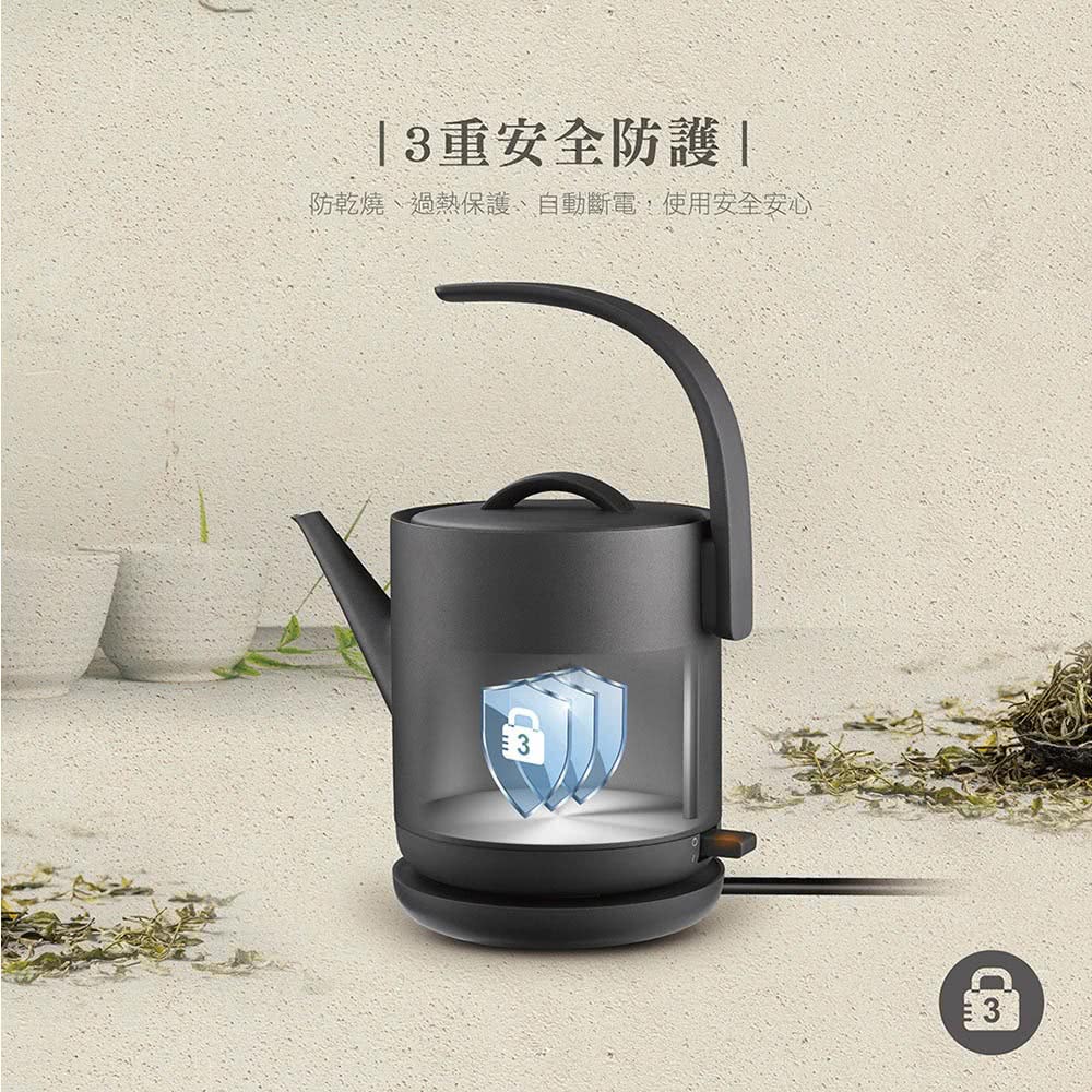 奇美CHIMEI|KT-75LS00 0.8L 不鏽鋼 藝術快煮壺