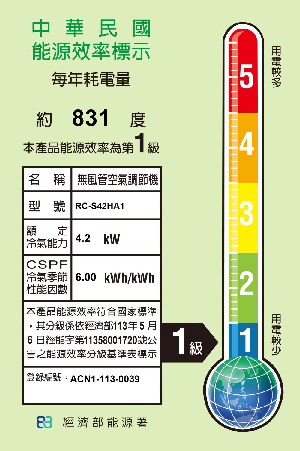 奇美CHIMEI |星雅變頻系列 一對一變頻分離式6-9坪 RC-S42HA1
