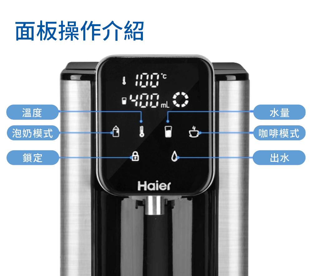 【全新出清】Haier |小海豚(匠心版) 瞬熱式淨水器 (暖心白WD251A、睿智黑WD251B)