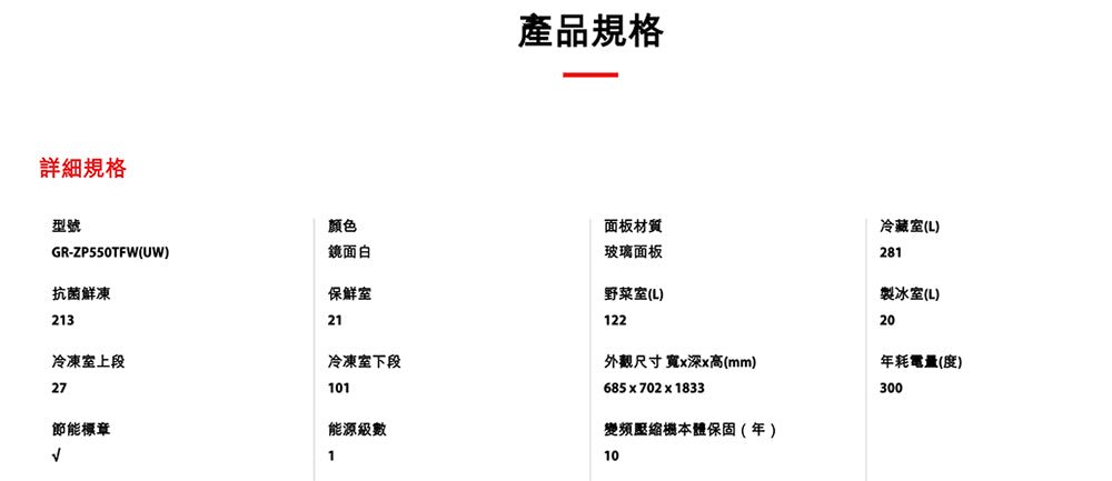 TOSHIBA|551L 鏡面白ZP系列 GR-ZP550TFW(UW)