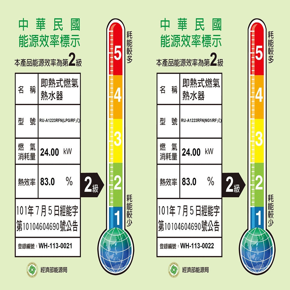 【全新出清】Rinnai 林內｜RU-A1223RFN( 屋外型12L自然排氣熱水器 (含運不安裝，安裝費另計)