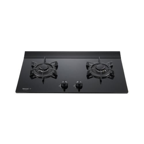 Rinnai 林內｜RB-L2680G(B)(A) 檯面式彩焱二口爐 (黑玻)(LED)(連動)(含運不安裝，安裝費另計)