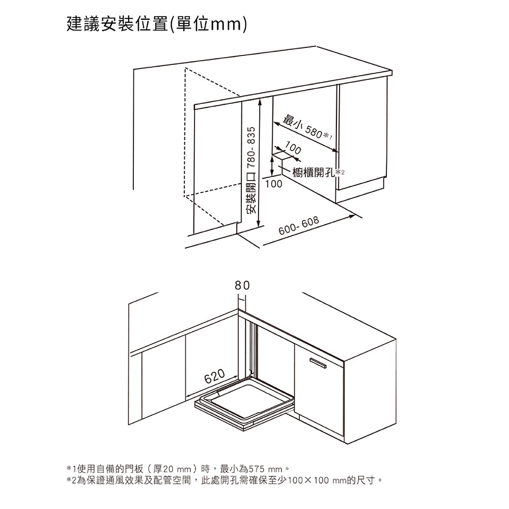 Panasonic國際牌｜嵌入式自動洗碗機 NP-2KTBGR1TW