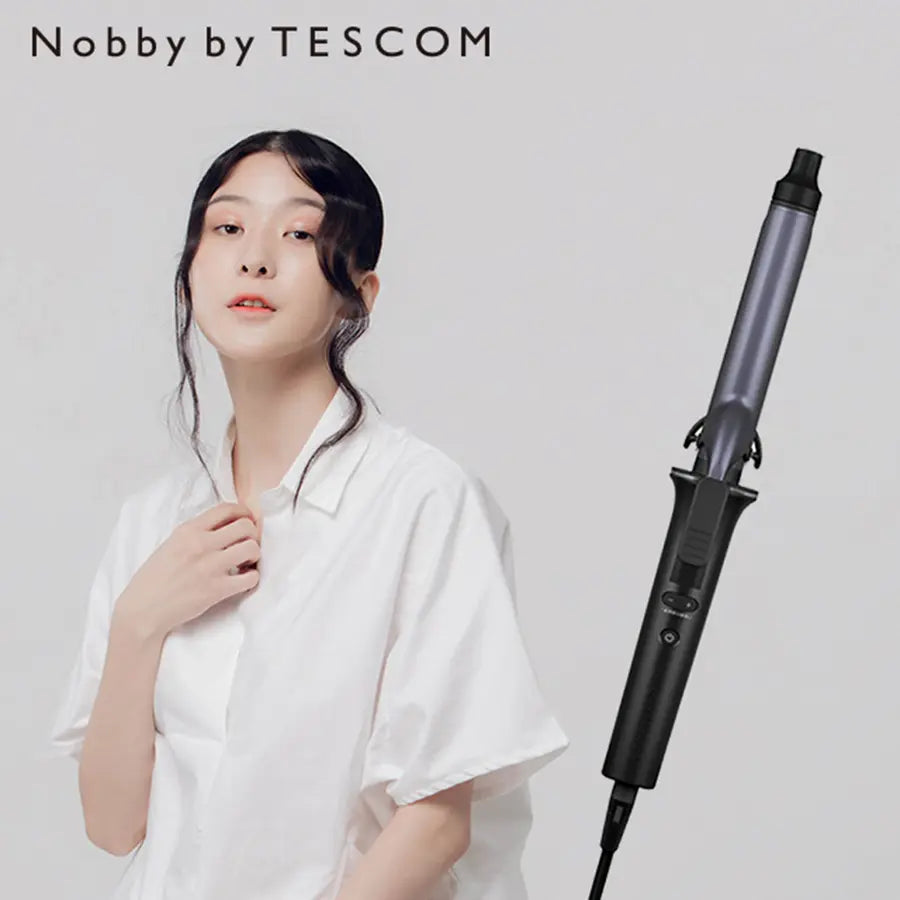 【全新出清】Nobby by TESCOM | 日本專業沙龍修護離子電棒捲 NIM3026TW (夜空黑)