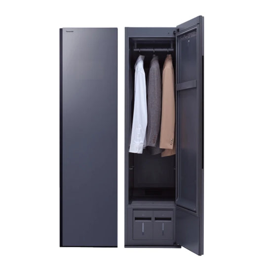 Panasonic 國際牌｜ N-R600AR-X1 極淨護衣鏡面黑電子衣櫥