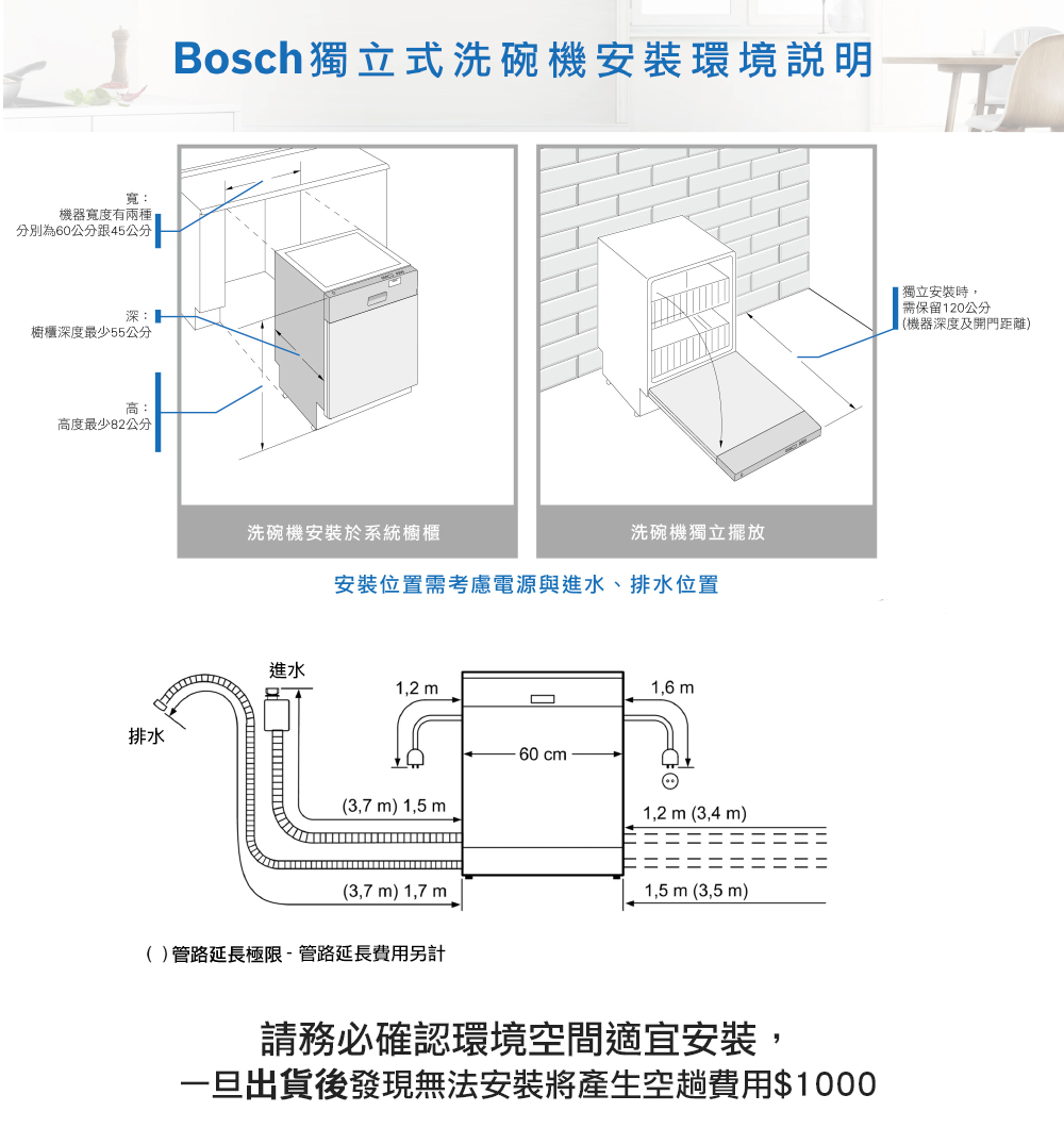 BOSCH博世｜SMS4HAW00X 4系列 獨立式洗碗機
