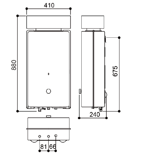Rinnai 林內｜RU-A1023RF 10L屋外型抗風型熱水器RF式(含運不安裝，安裝費另計)