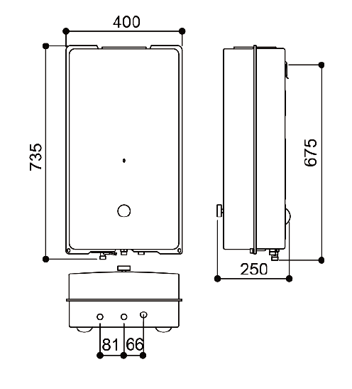 Rinnai 林內｜RU-A1023RFN 屋外型10L自然排氣熱水器(含運不安裝，安裝費另計)