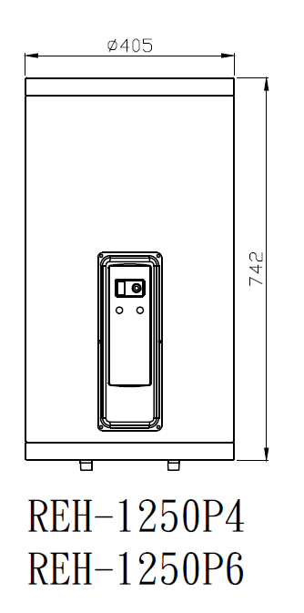 Rinnai 林內｜REH-1250P4 12加侖儲熱式直立式4KW電熱水器(含運不安裝，安裝費另計)