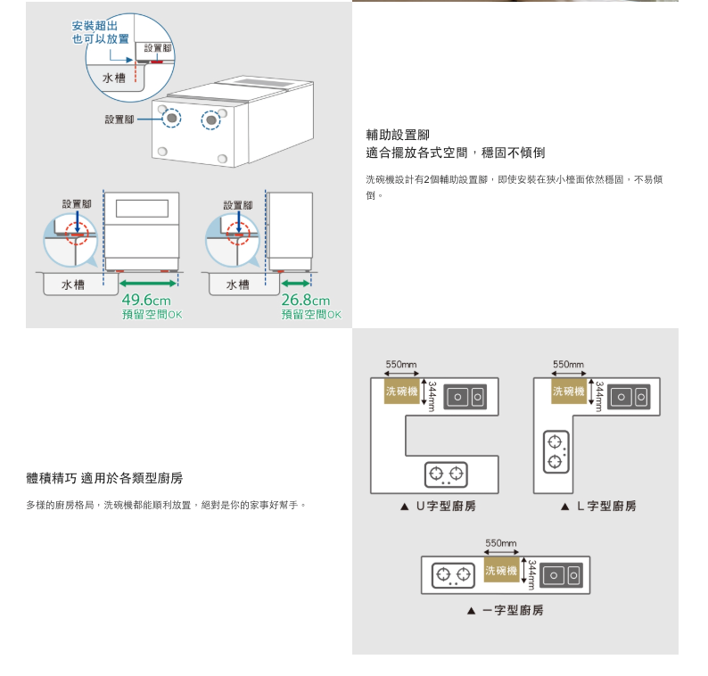 Panasonic國際牌｜6人份自動洗碗機 NP-K1YWHR2TW