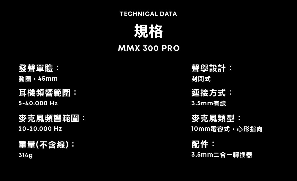 beyerdynamic｜MMX 300 PRO 旗艦監聽級電競耳機