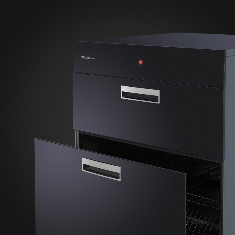 Sakura櫻花｜70cm高 全平面玻璃觸控落地式烘碗機 Q7693L(不含安裝)