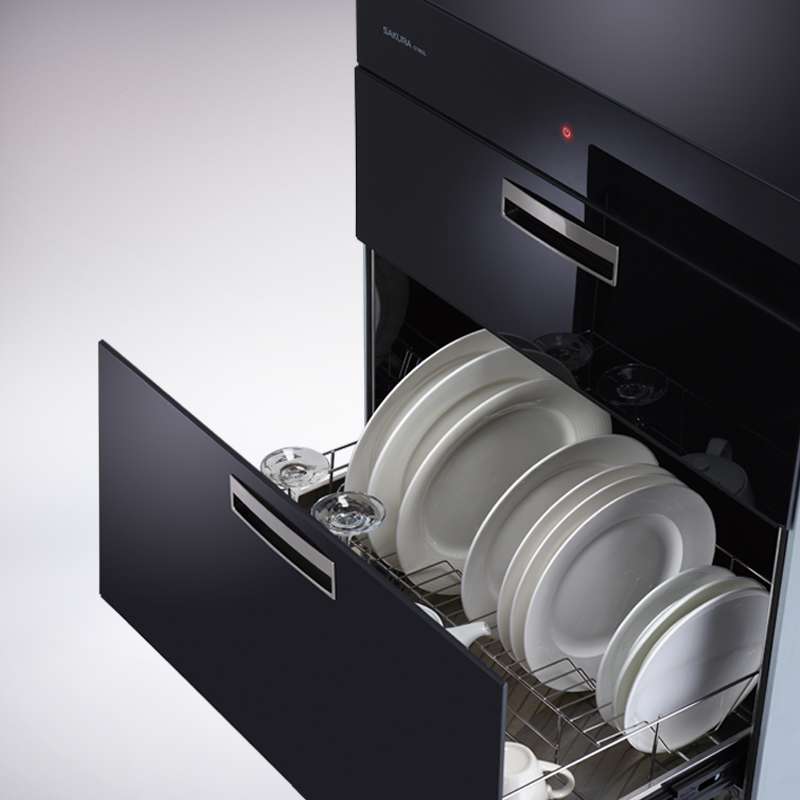 Sakura櫻花｜70cm高 全平面玻璃觸控落地式烘碗機 Q7693L(不含安裝)