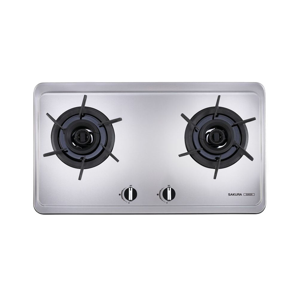 Sakura櫻花｜雙炫火二口不鏽鋼檯面爐G2922S  (不含安裝)