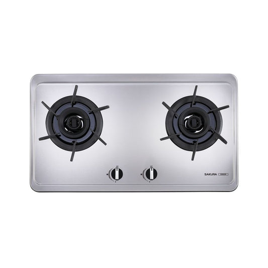 Sakura櫻花｜雙炫火二口不鏽鋼檯面爐G2922S  (不含安裝)