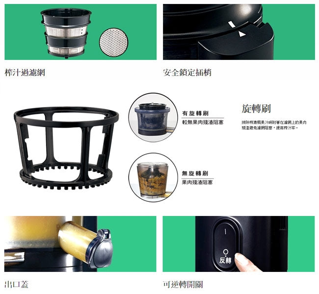 Panasonic國際牌 ｜MJ-L500 鮮活蔬果慢磨機