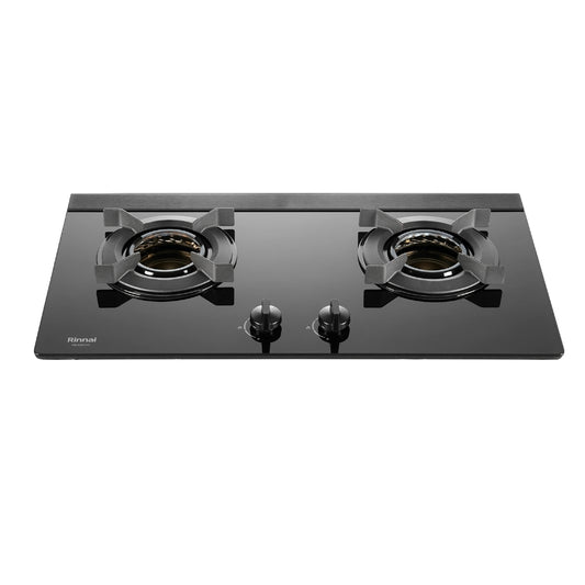 Rinnai 林內｜RB-N2611G(B) 檯面式內焰二口爐 (黑玻)(LED旋鈕) (含運不安裝，安裝費另計)