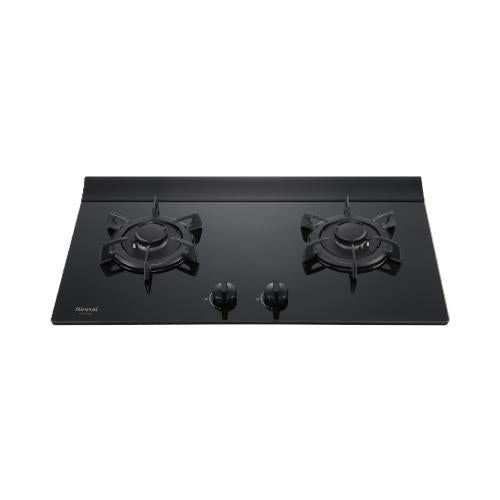 Rinnai 林內｜RB-L2610G(B)(A) 檯面式彩焱玻璃雙口爐(黑玻)(LED)(含運不安裝，安裝費另計)