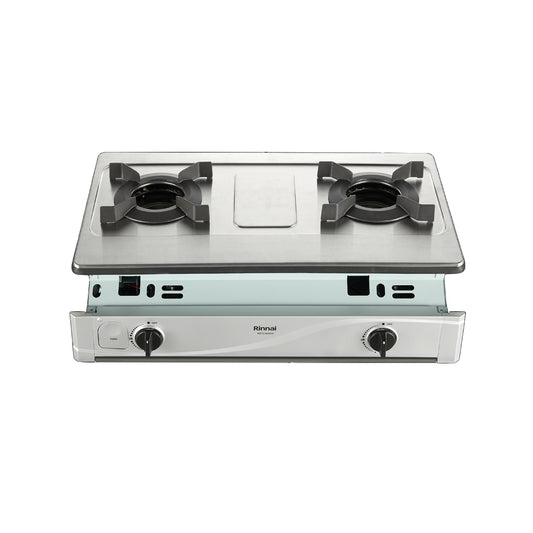 Rinnai 林內｜RBTS-N2601S  嵌入式內焰二口爐 (不銹鋼) (含運不安裝，安裝費另計)