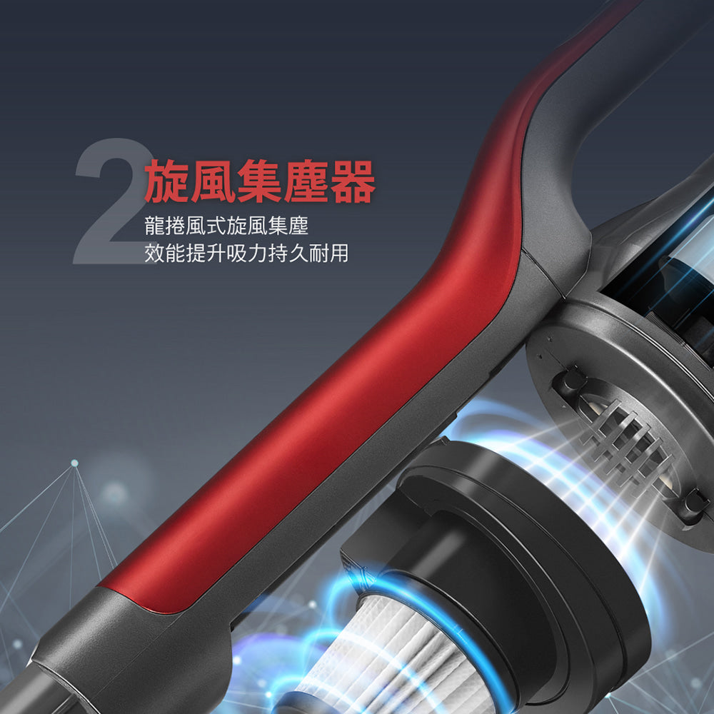 奇美CHIMEI｜VC-HUNPH0 LED電動地刷手持強力氣旋吸塵器