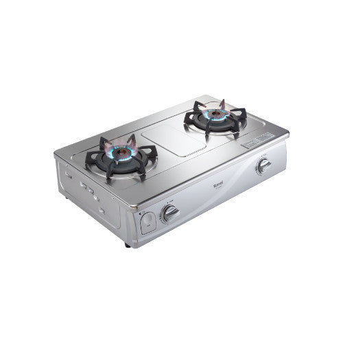 Rinnai 林內｜RTS-Q230S 台爐式感溫不鏽鋼雙口爐(含運不安裝，安裝費另計)