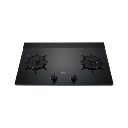 Rinnai 林內｜RB-L2710G(B)(A) 檯面式彩焱玻璃雙口爐(黑玻)(LED)(含運不安裝，安裝費另計)