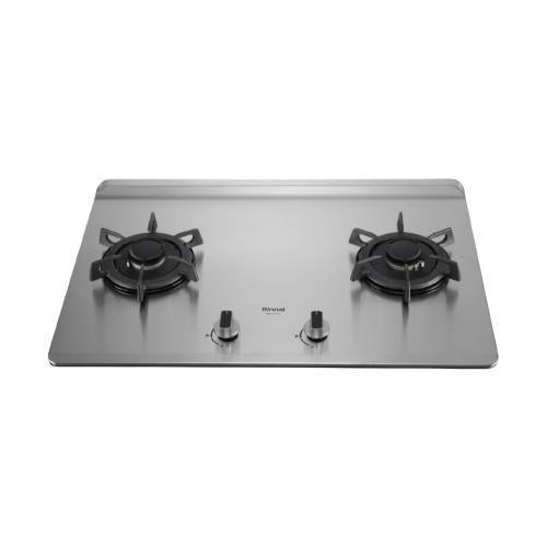 Rinnai 林內｜RB-L2700S(A) 檯面式彩焱不銹鋼雙口爐(含運不安裝，安裝費另計)