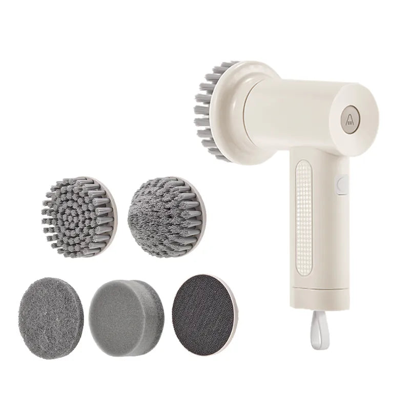 【全新出清】ARTISAN | USB充電式電動清潔刷-暖月灰 CB200W