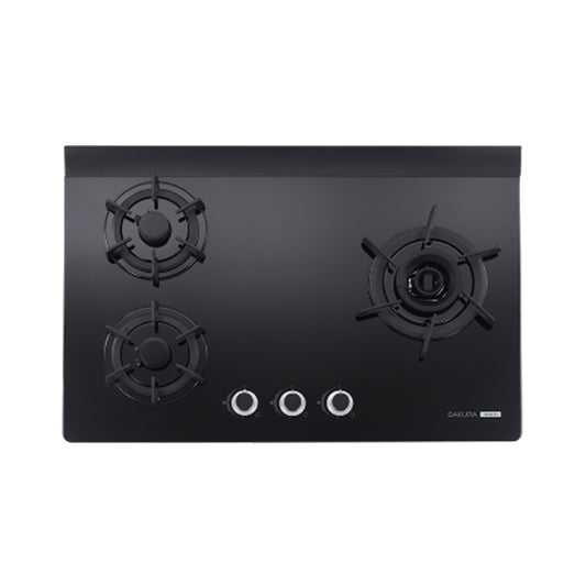 Sakura櫻花｜三口雙炫火玻璃檯面爐歐化瓦斯爐G2932AGB (不含安裝)