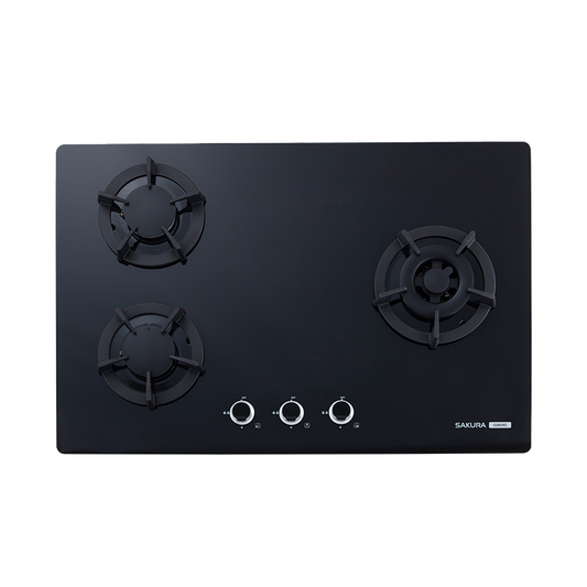 Sakura櫻花｜三口大面板易清檯面爐 G2633GB/G2633GW(不含安裝)