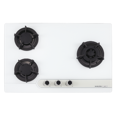 Sakura櫻花｜三口大面板易清檯面爐 G2633GB/G2633GW(不含安裝)