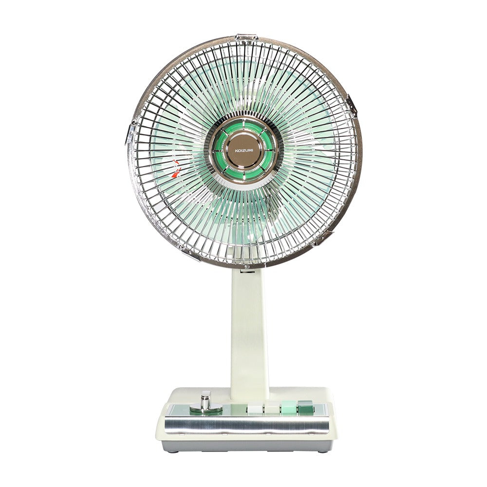 KOIZUMI｜10吋復古電風扇KLF-G035（藍白/綠白）