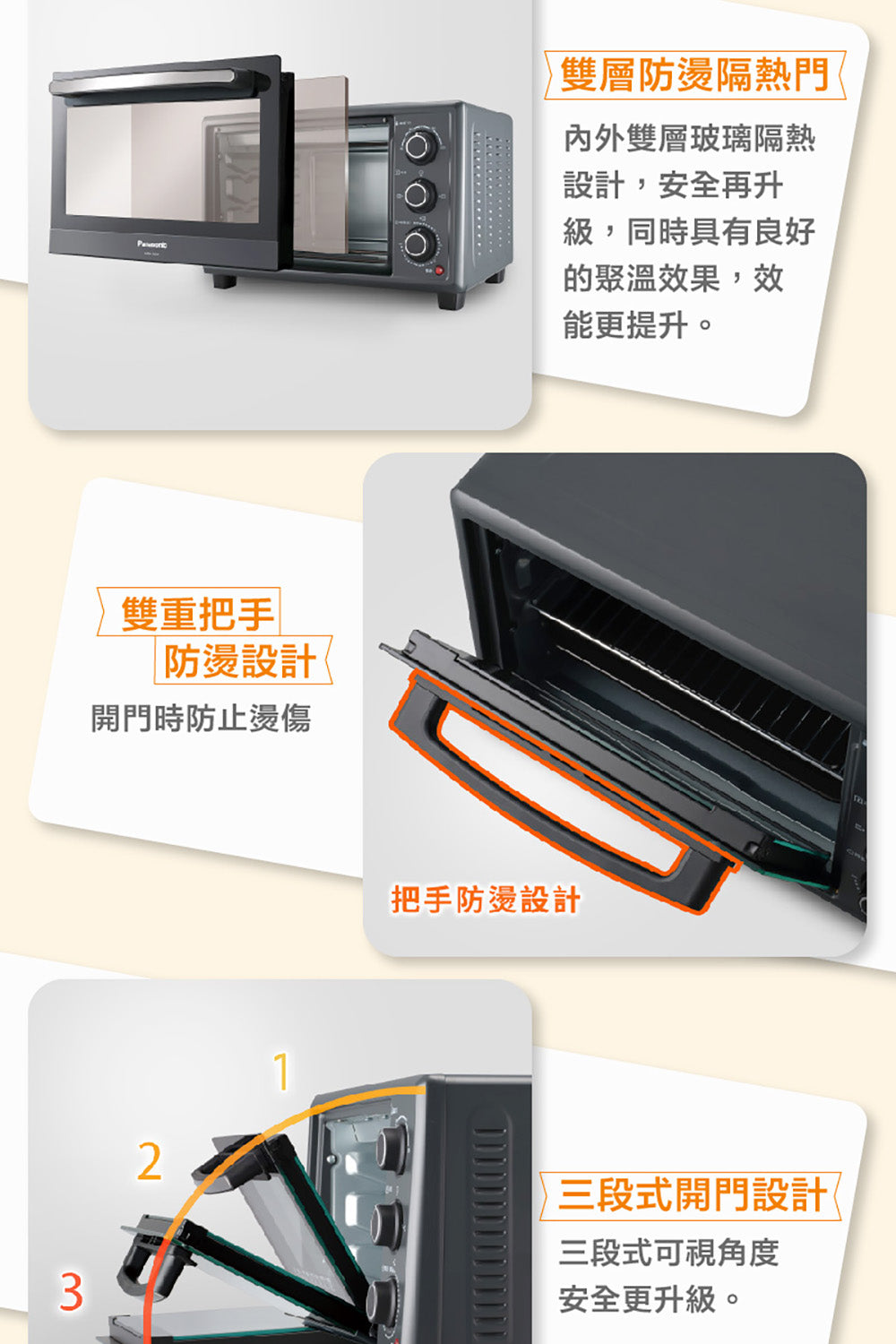 Panasonic國際牌 ｜NB-H2001 20L旋鈕式電烤箱