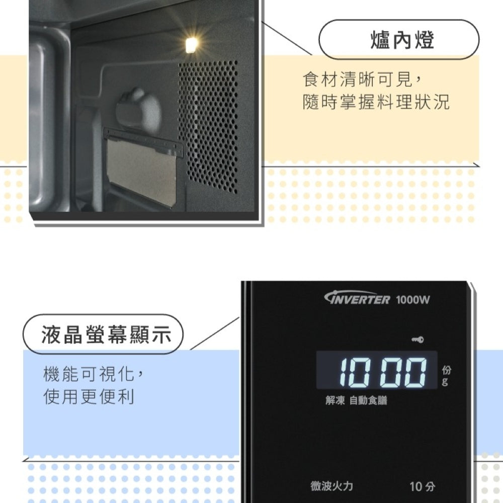 Panasonic 國際牌｜NN-ST65QB 32L 轉盤式變頻微電腦微波爐