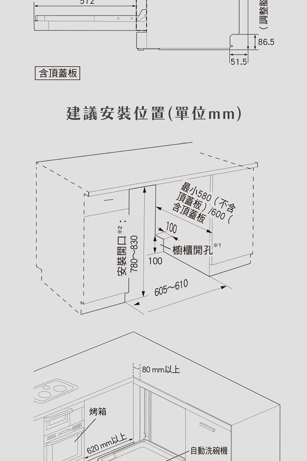 Panasonic國際牌｜獨嵌式自動洗碗機 NP-DFB2K6-1H