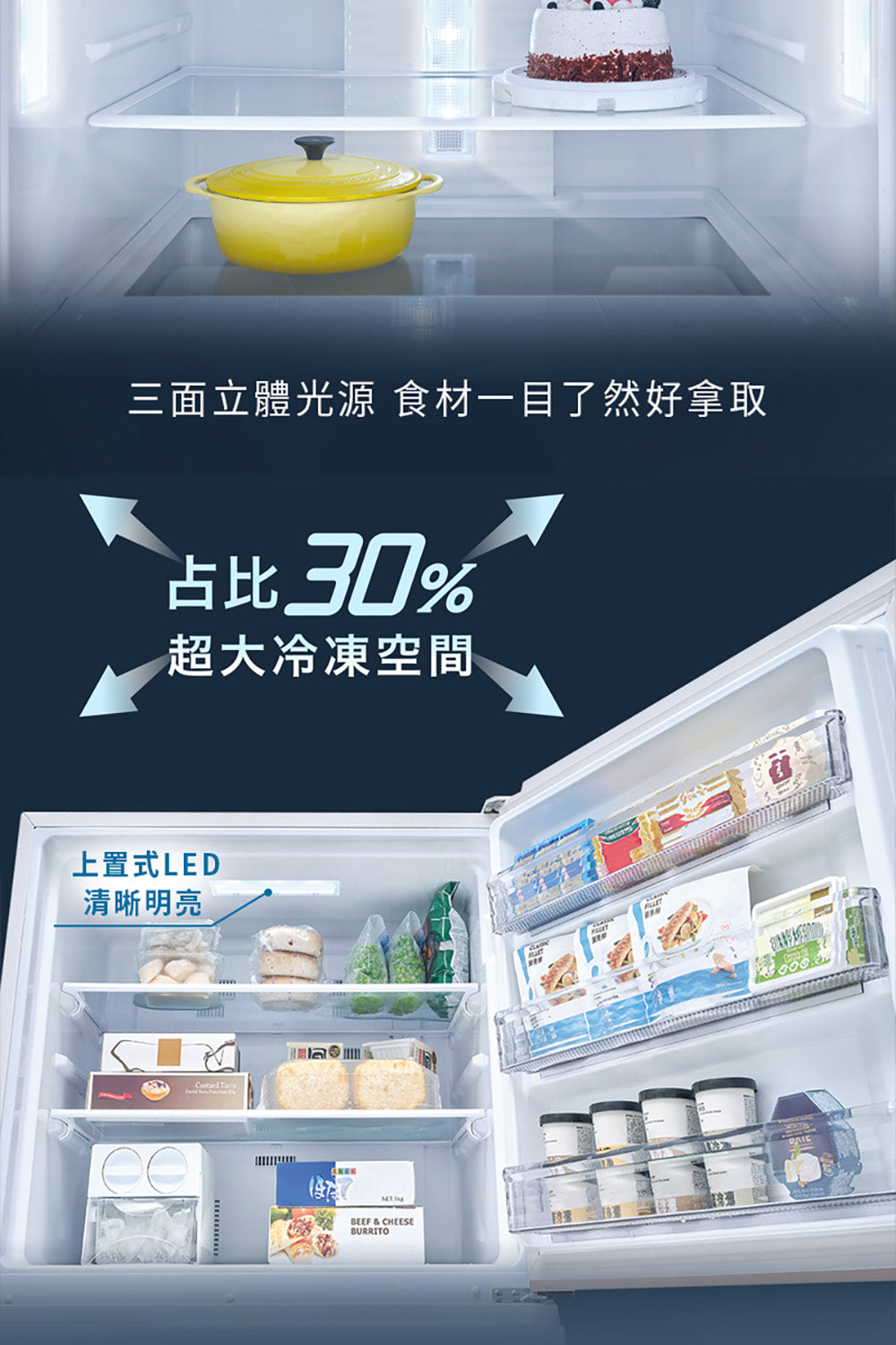 Panasonic 國際牌｜NR-B656TV-W 650L新一級能效智慧節能雙門變頻冰箱(燦雪白)