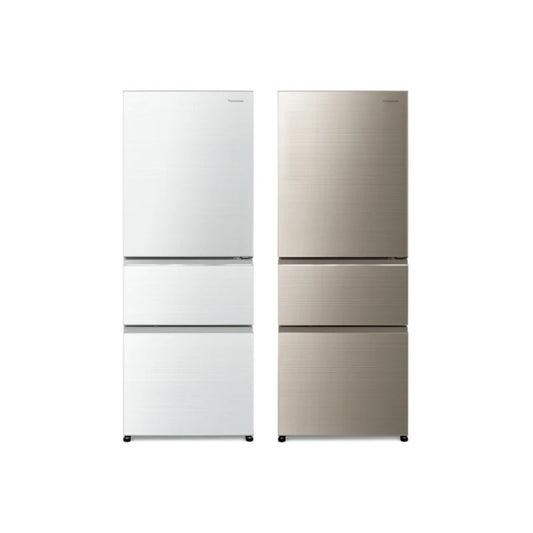 Panasonic 國際牌｜NR-C454HG 450L新一級能效三門玻璃門變頻冰箱(翡翠白/翡翠金)
