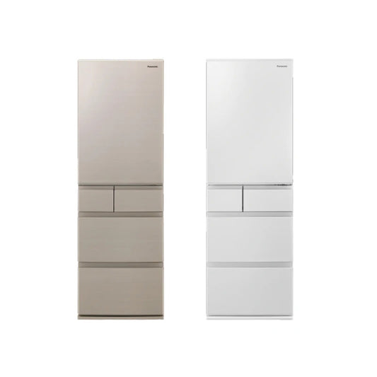 Panasonic 國際牌｜NR-E417XT 406L日本製一級能效五門變頻冰箱(香檳金/晶鑽白)
