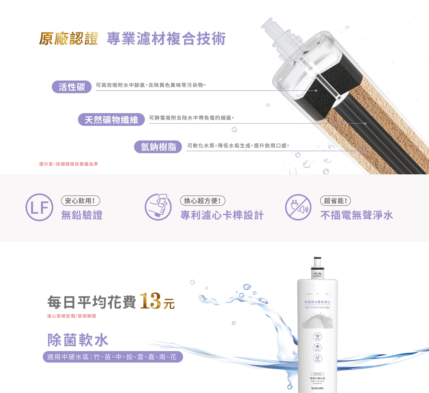Sakura櫻花｜生飲淨水器 P0772(不含安裝)(適用水區:新竹、苗栗、台中、南投、雲林、嘉義、台南、花蓮)