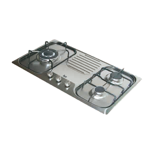 Franke｜E-730 3G AIALDR LEFTMF (NG1) 不銹鋼三口瓦斯爐