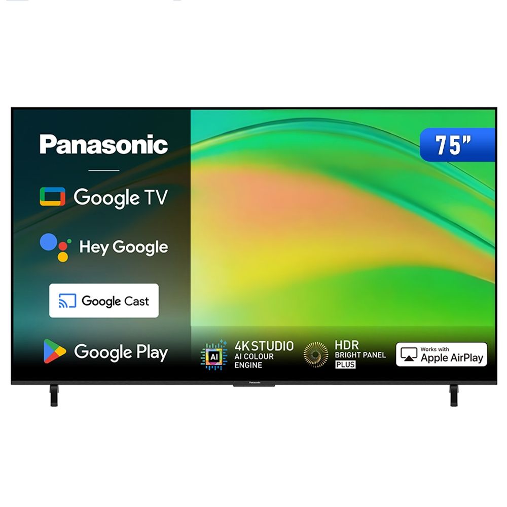 Panasonic國際牌 ｜TN-75W80BGT 75型4K HDR Google TV聯網顯示器 無視訊盒