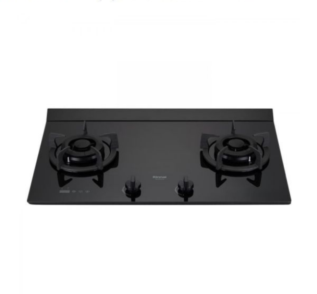 Rinnai 林內｜RB-M2720G(B) 檯面式極炎二口爐(黑玻)(LED旋鈕)(定時)(含運不安裝，安裝費另計)